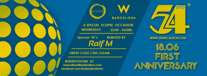 Banner W Aniversario Studio 54